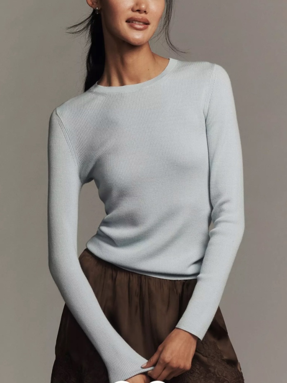 Anthropologie Maeve Markie 100% Cashmere Sweater - Size Small - Color Sky Blue